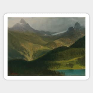 Mountain Landscape by Albert Bierstadt Sticker